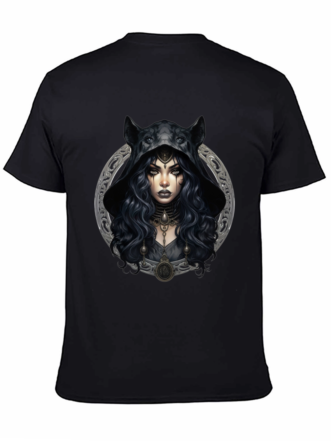 Wolf Hooded Witch Graphic Tee