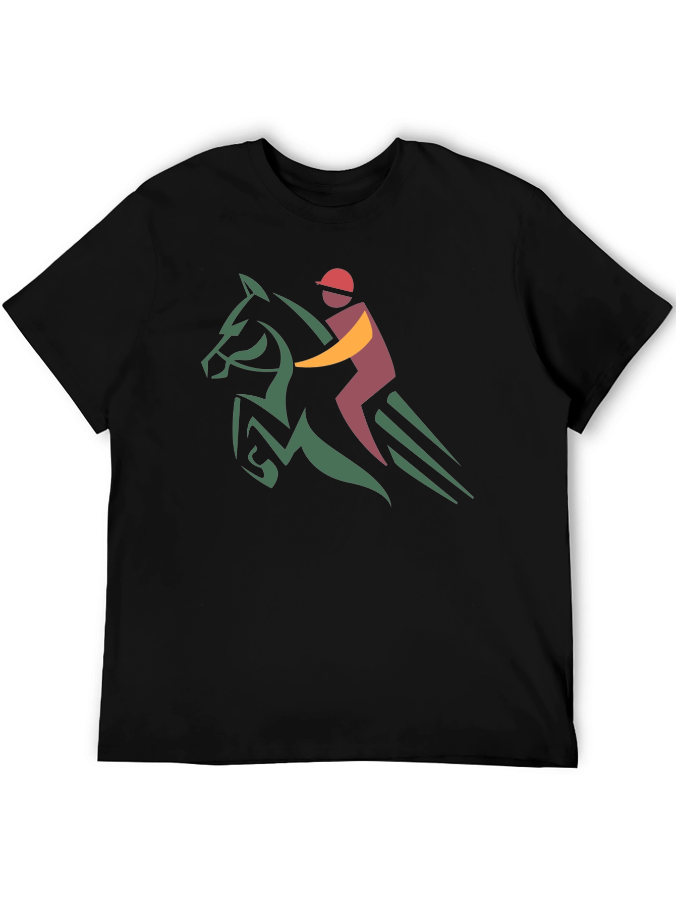 Equestrian Horse Rider T-Shirt - Black
