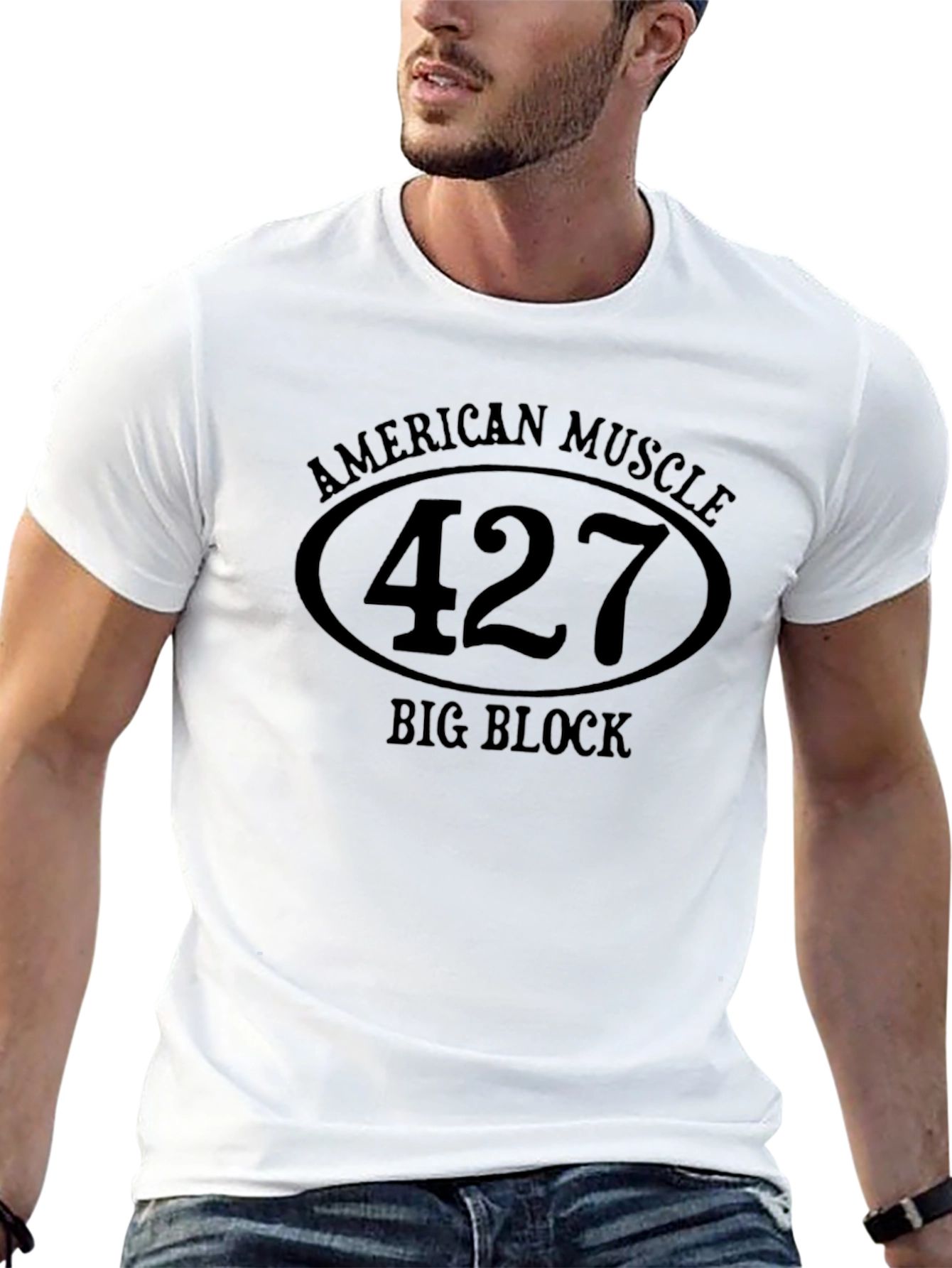 American Muscle 427 Big Block Black T-Shirt