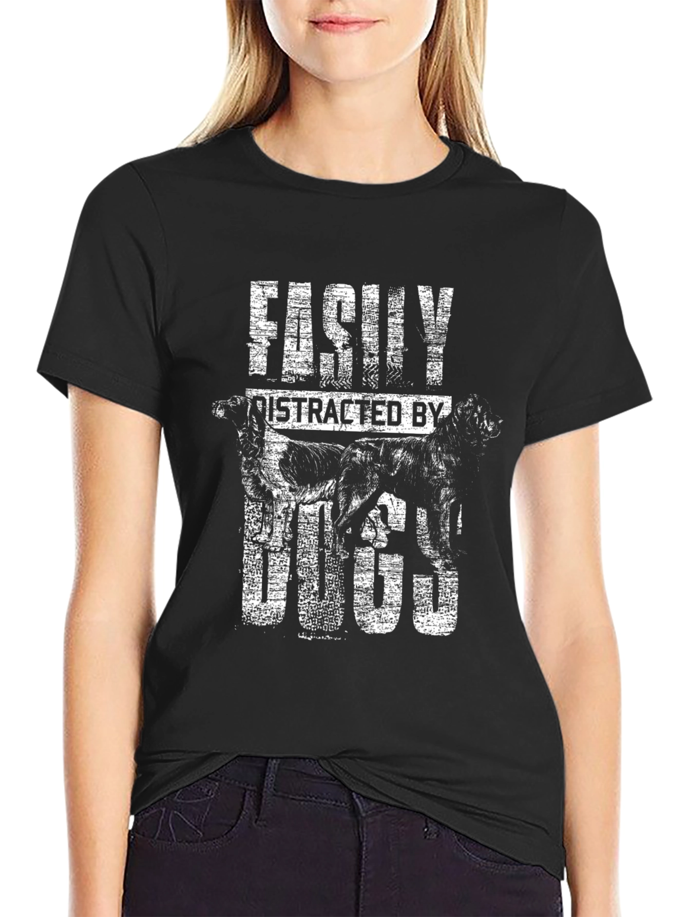 Easily Distracted By Dogs T-Shirt