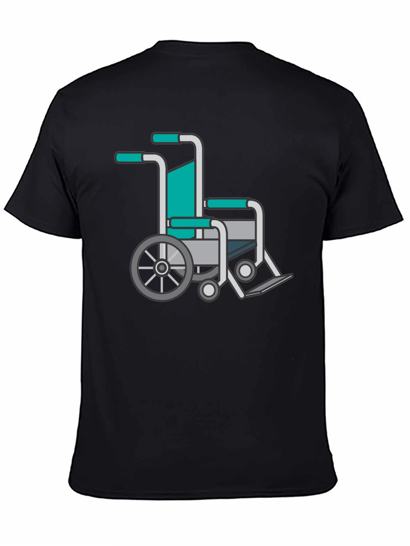 Wheelchair Graphic Tee - Black Comfort Fit