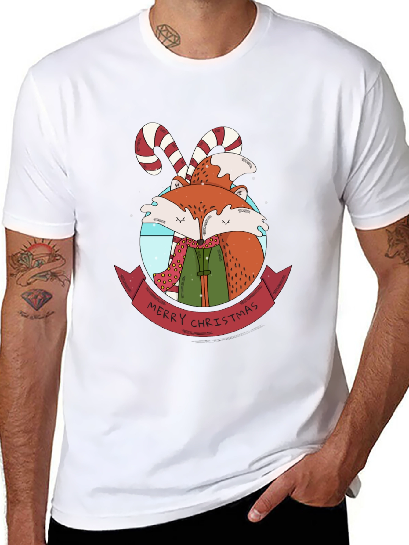 Festive Fox Christmas T-Shirt