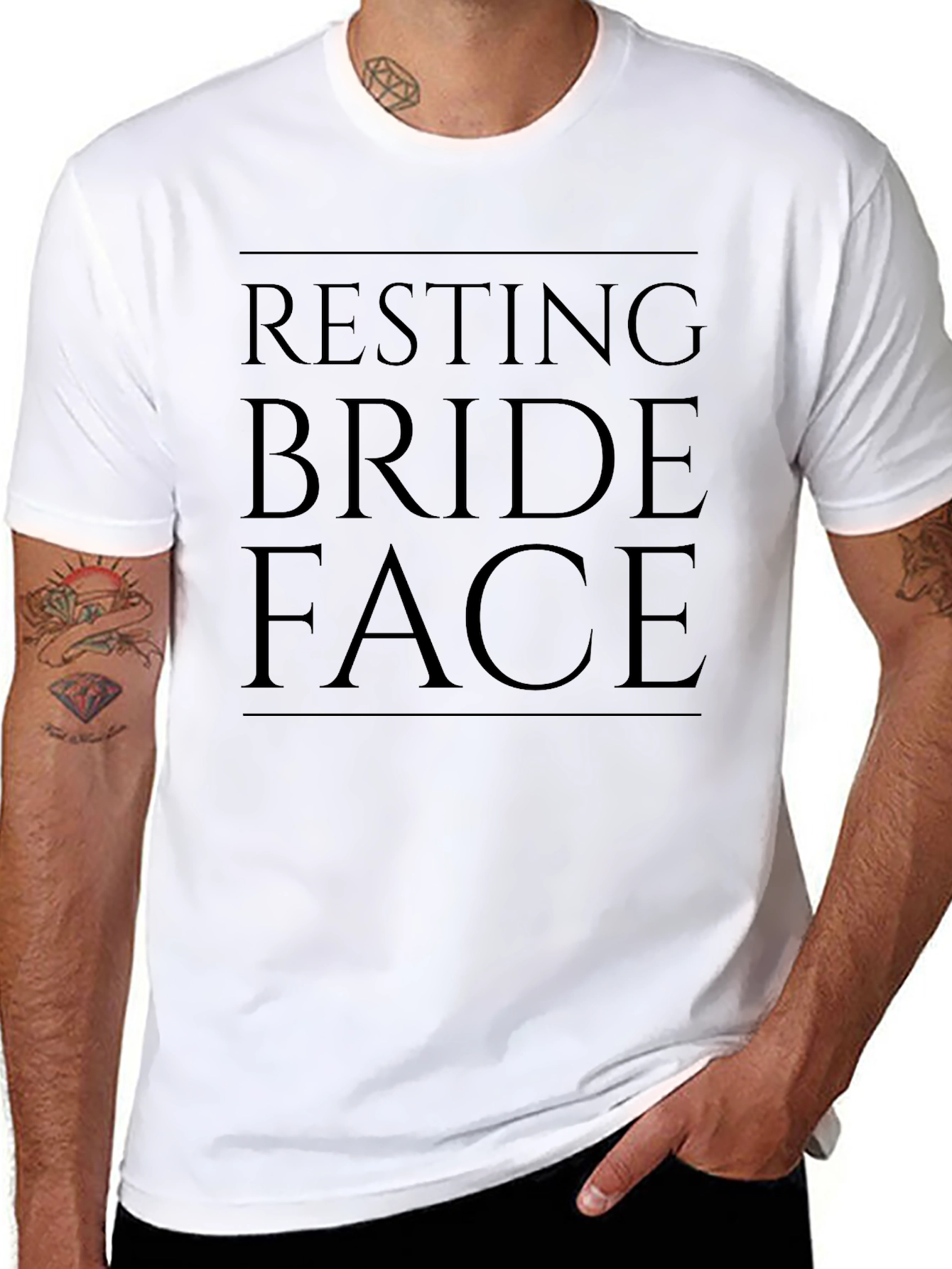 Resting Bride Face T-Shirt - Funny Bridal Tee