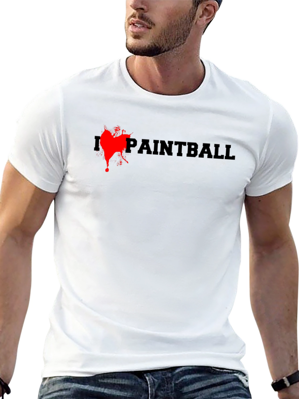 Paintball Splash T-Shirt - Black Cotton Tee