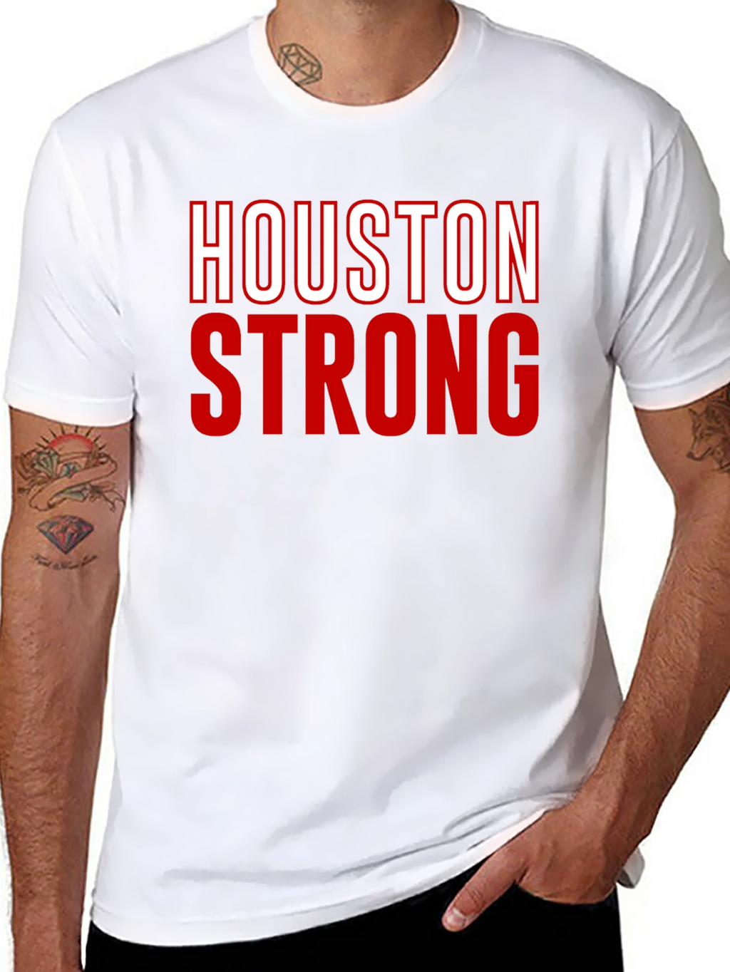 Houston Strong Graphic Tee - Black