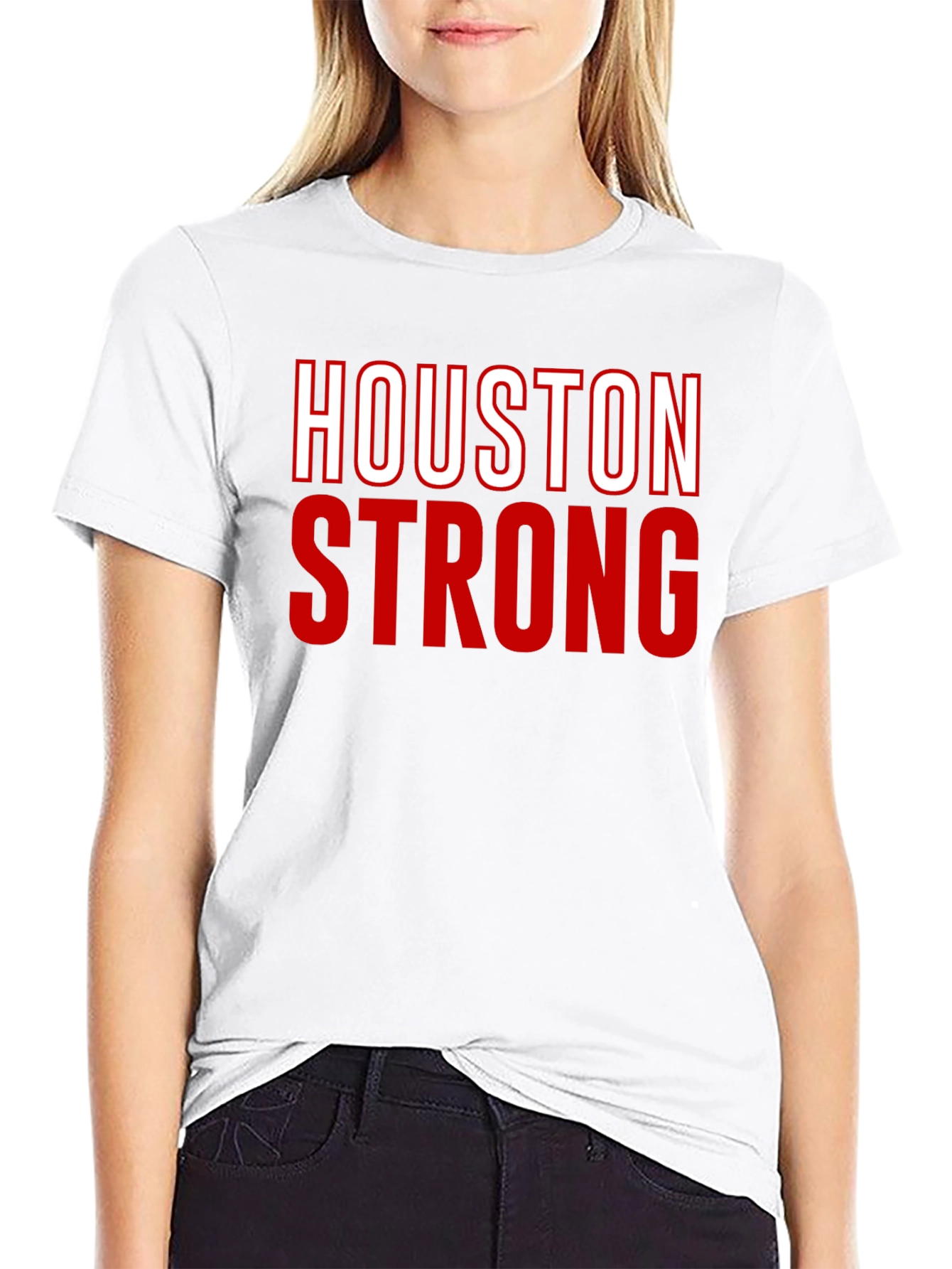 Houston Strong Graphic Tee - Black