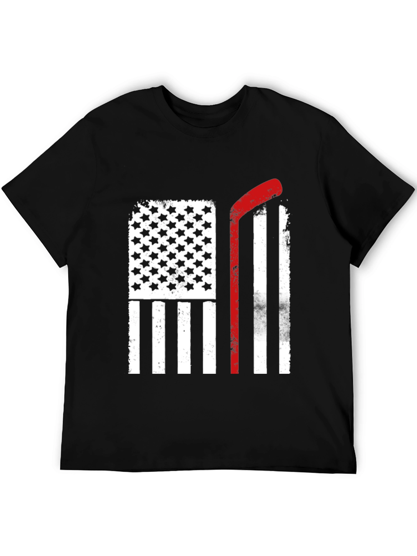USA Hockey Stick Flag T-Shirt
