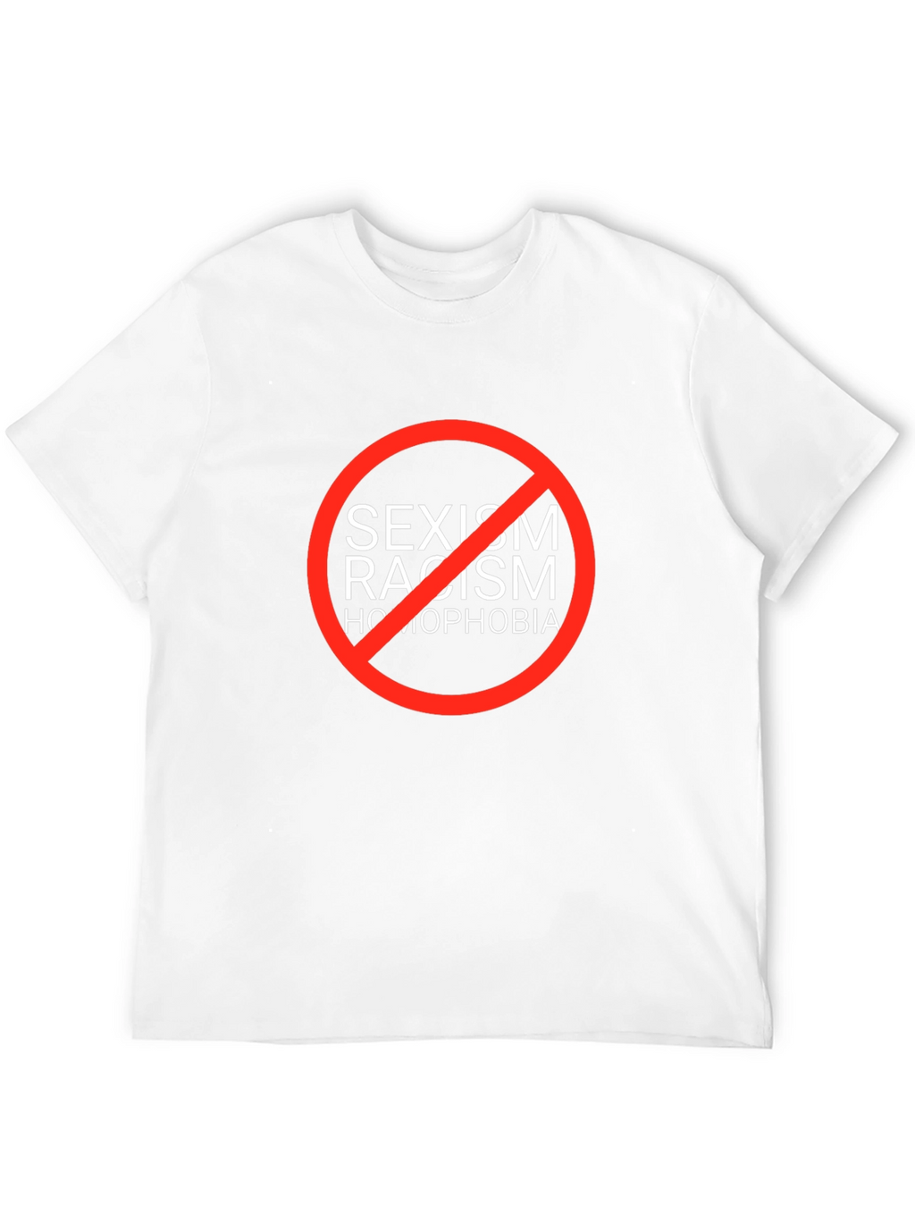 Equality T-Shirt: No Sexism Racism Homophobia