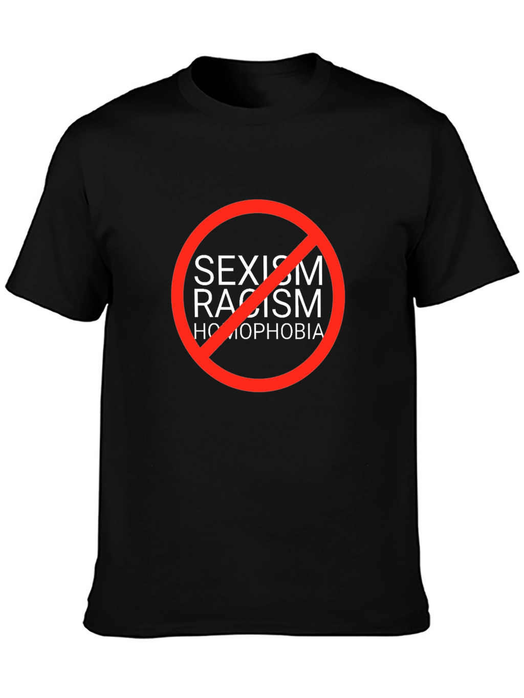 Equality T-Shirt: No Sexism Racism Homophobia