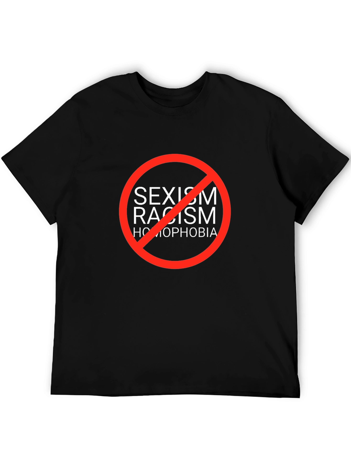 Equality T-Shirt: No Sexism Racism Homophobia