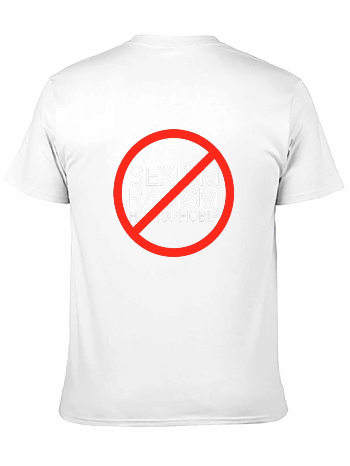 Equality T-Shirt: No Sexism Racism Homophobia