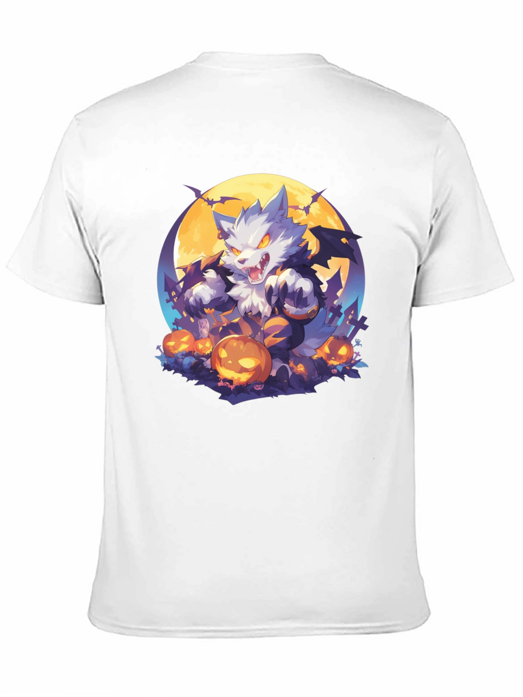 Halloween Wolf T-Shirt - Spooky Season Style