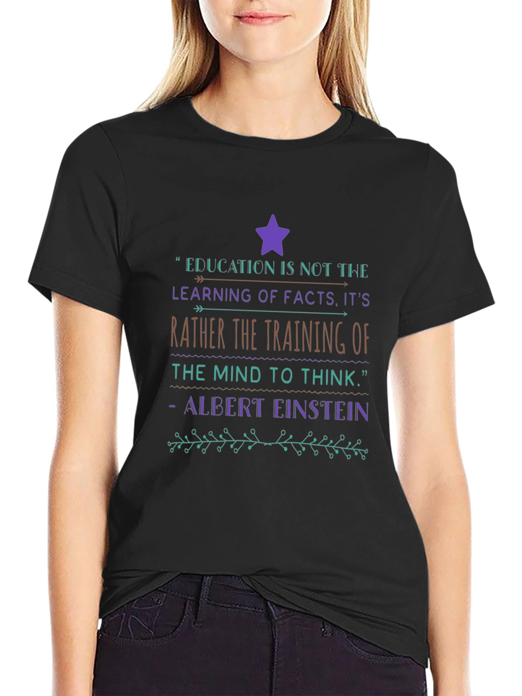 Education Quote Graphic T-Shirt