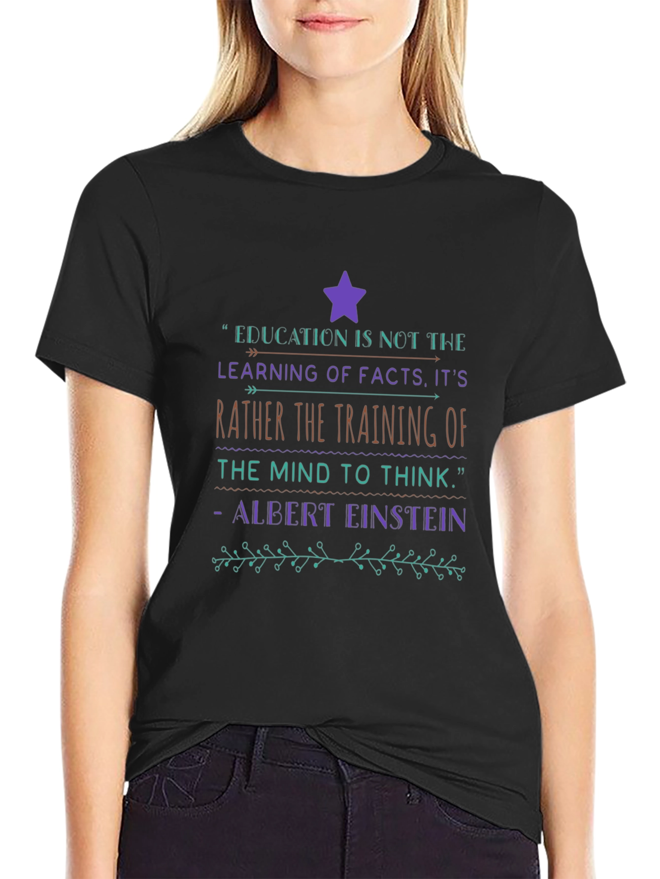 Education Quote Graphic T-Shirt