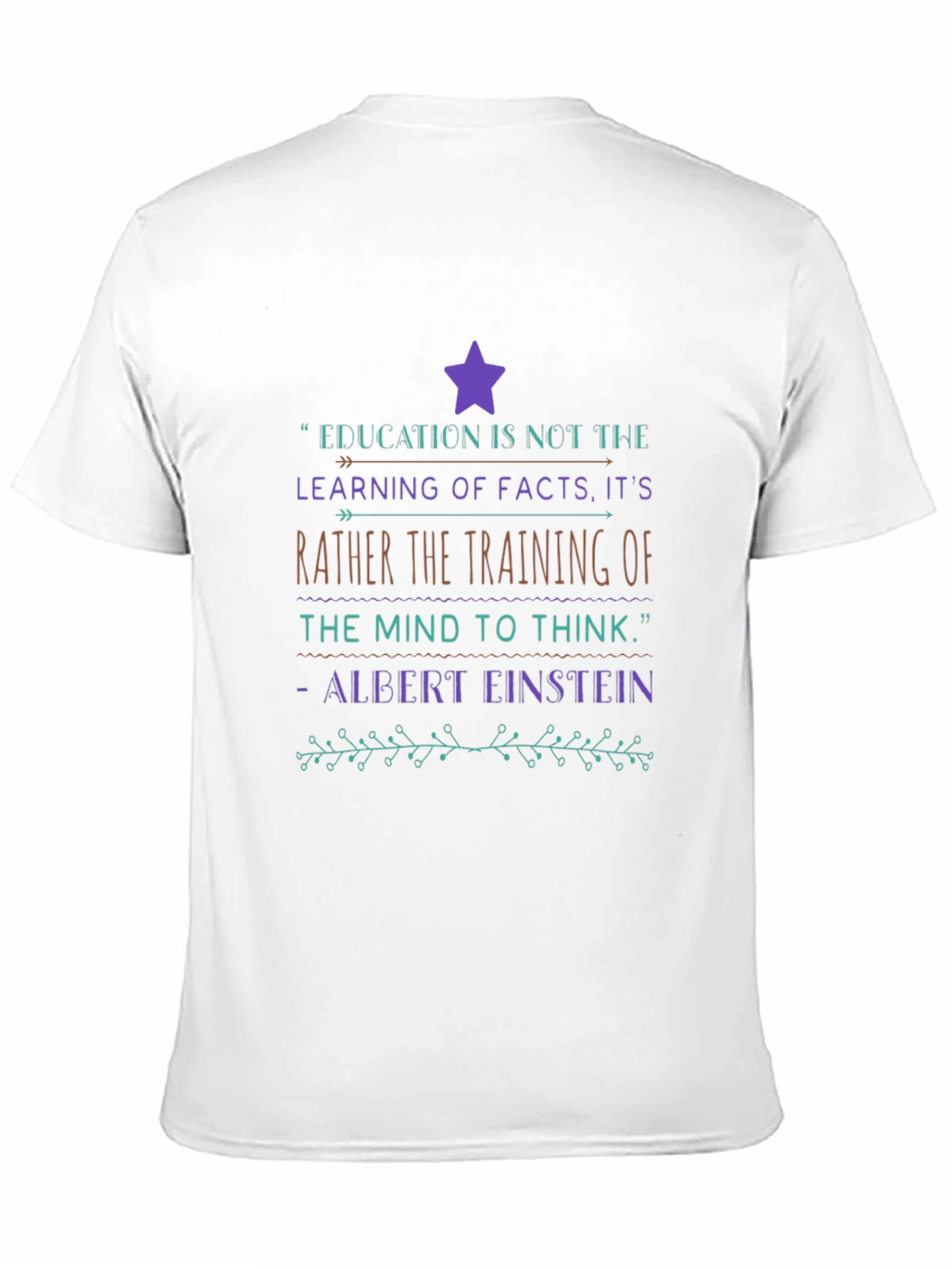 Education Quote Graphic T-Shirt
