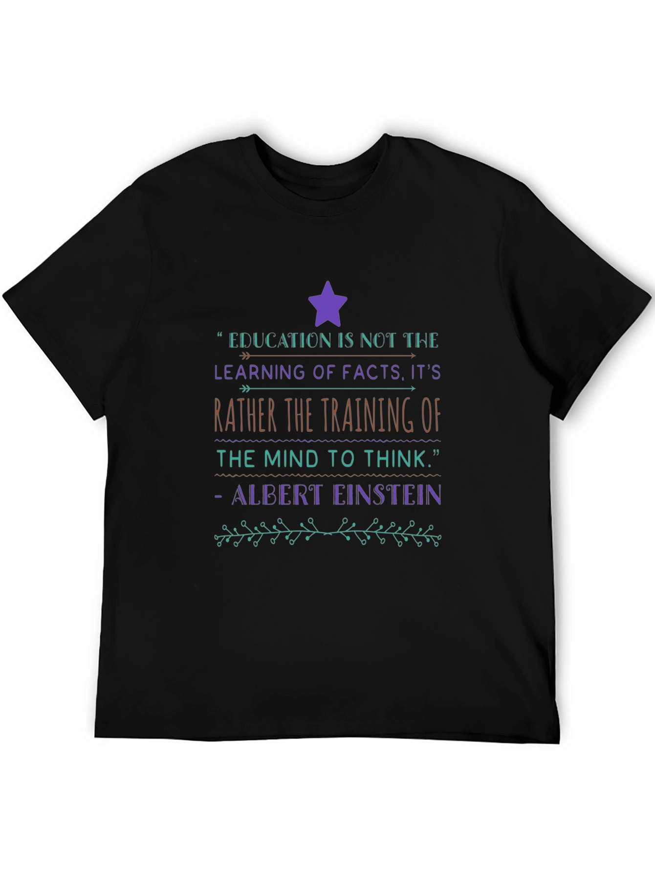 Education Quote Graphic T-Shirt