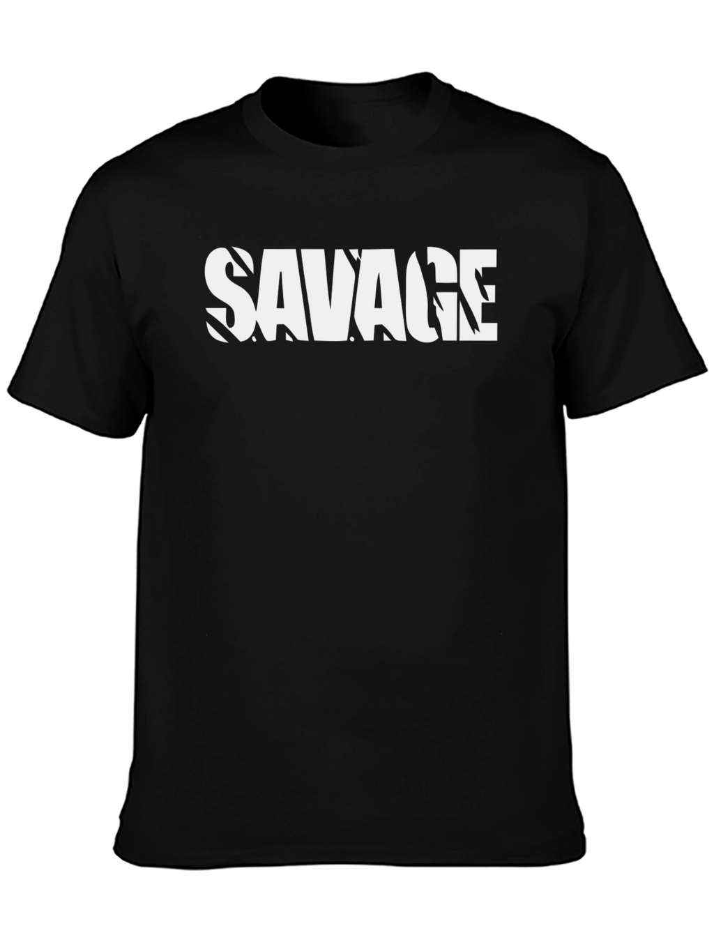 Savage Graphic Print Black T-Shirt