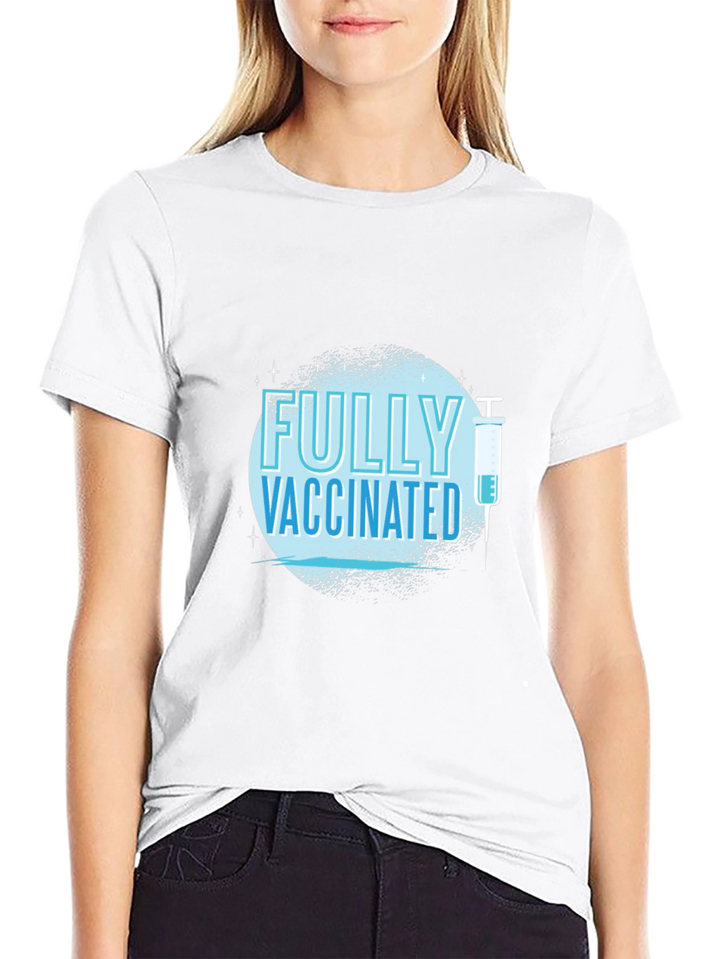 Fully Vaccinated Graphic Tee - Black