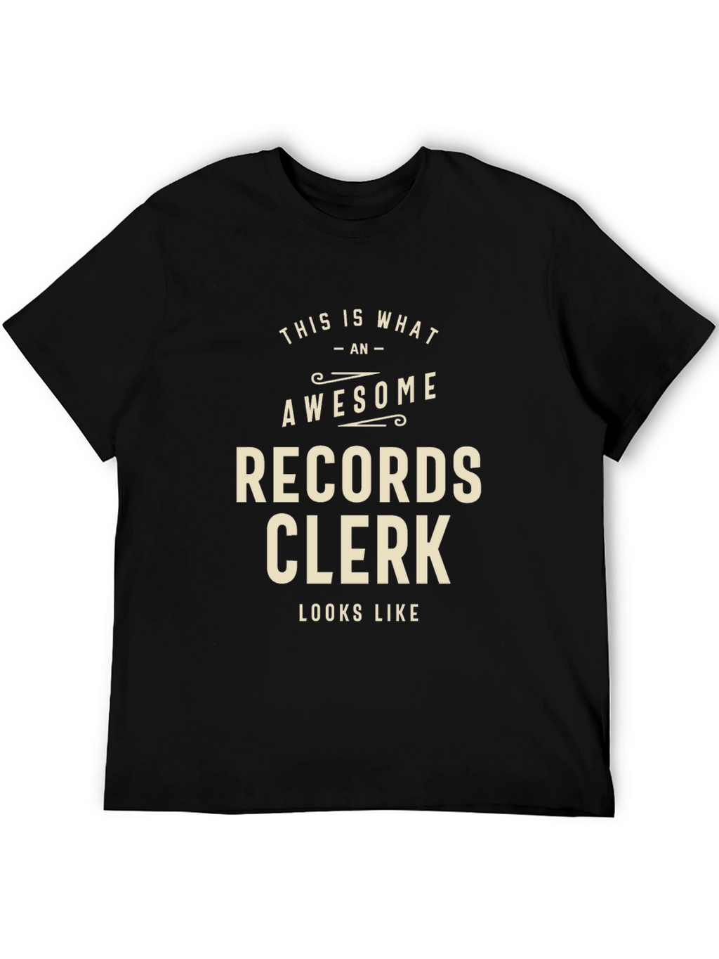 Awesome Records Clerk Graphic T-Shirt