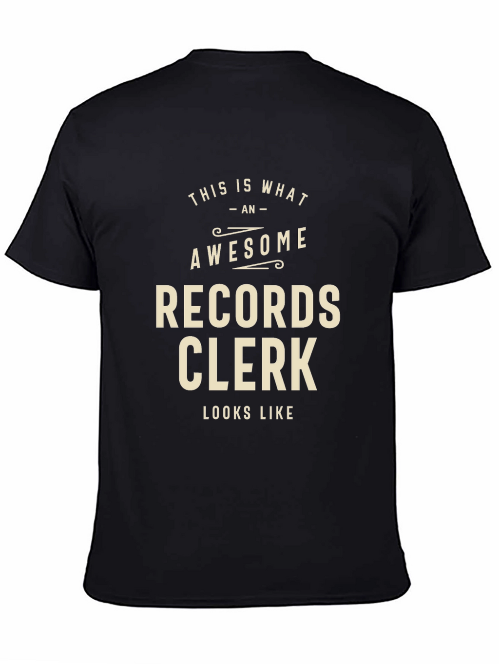 Awesome Records Clerk Graphic T-Shirt