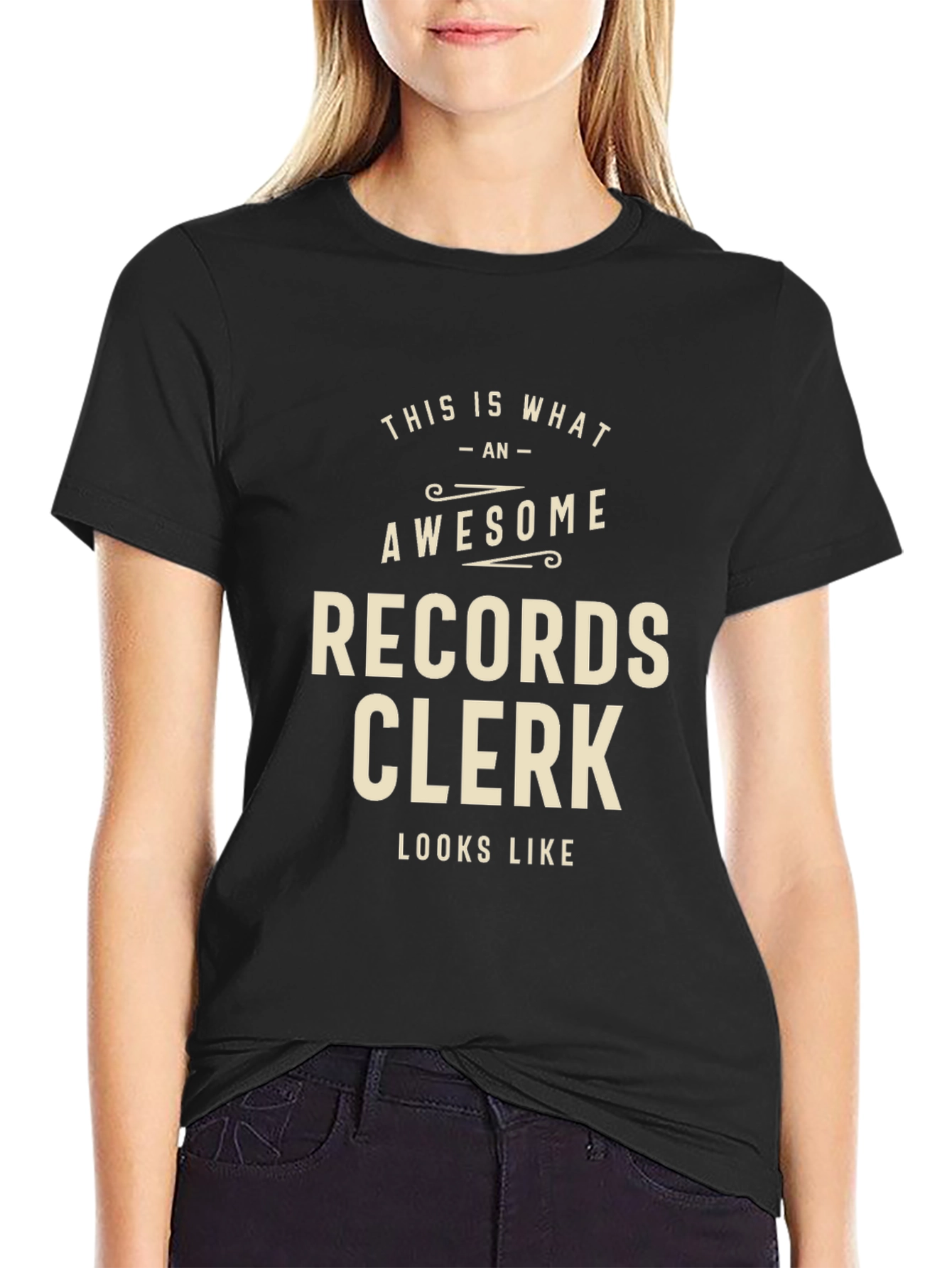 Awesome Records Clerk Graphic T-Shirt