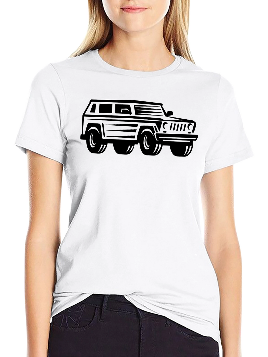 Black Jeep Graphic Tee - Automotive Enthusiast Style