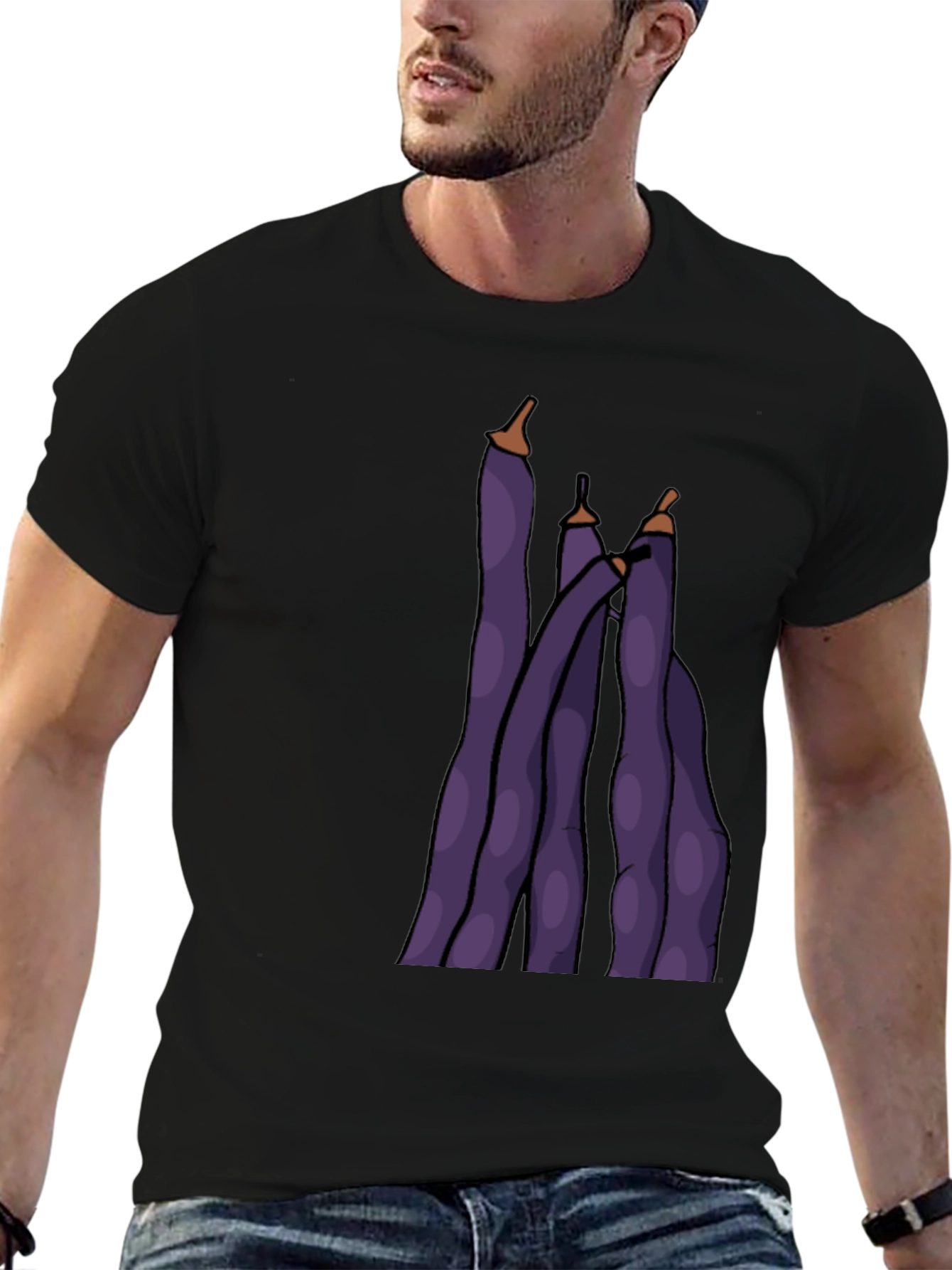 Funky Purple Bean Graphic Tee