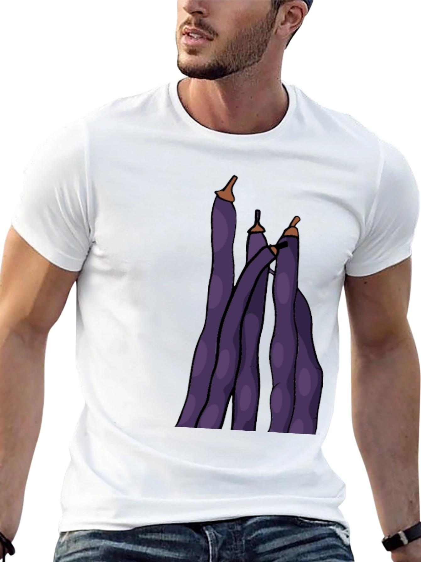 Funky Purple Bean Graphic Tee