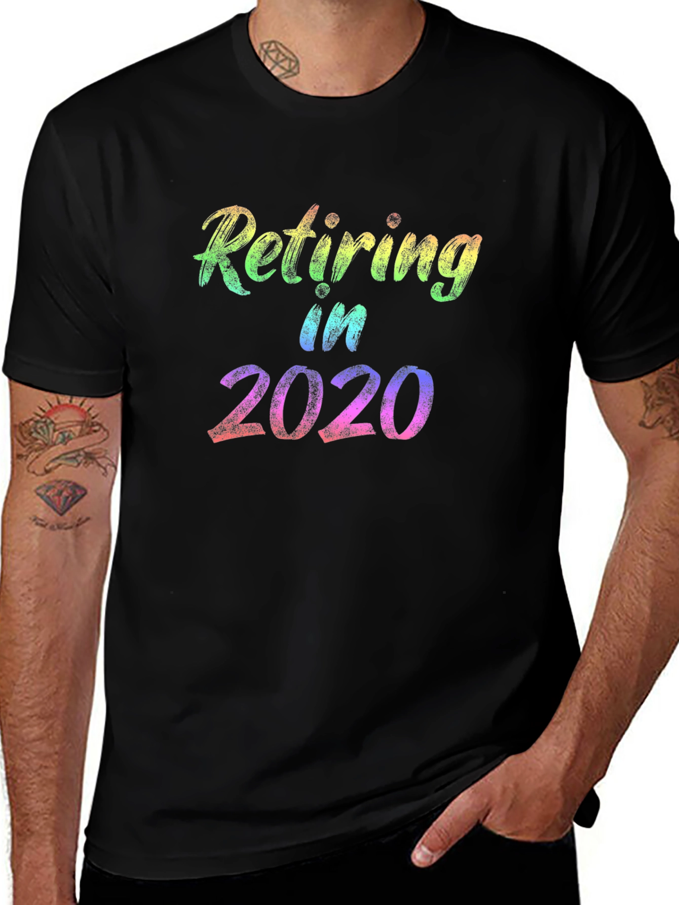 Retiring in 2020 T-Shirt Colorful Design