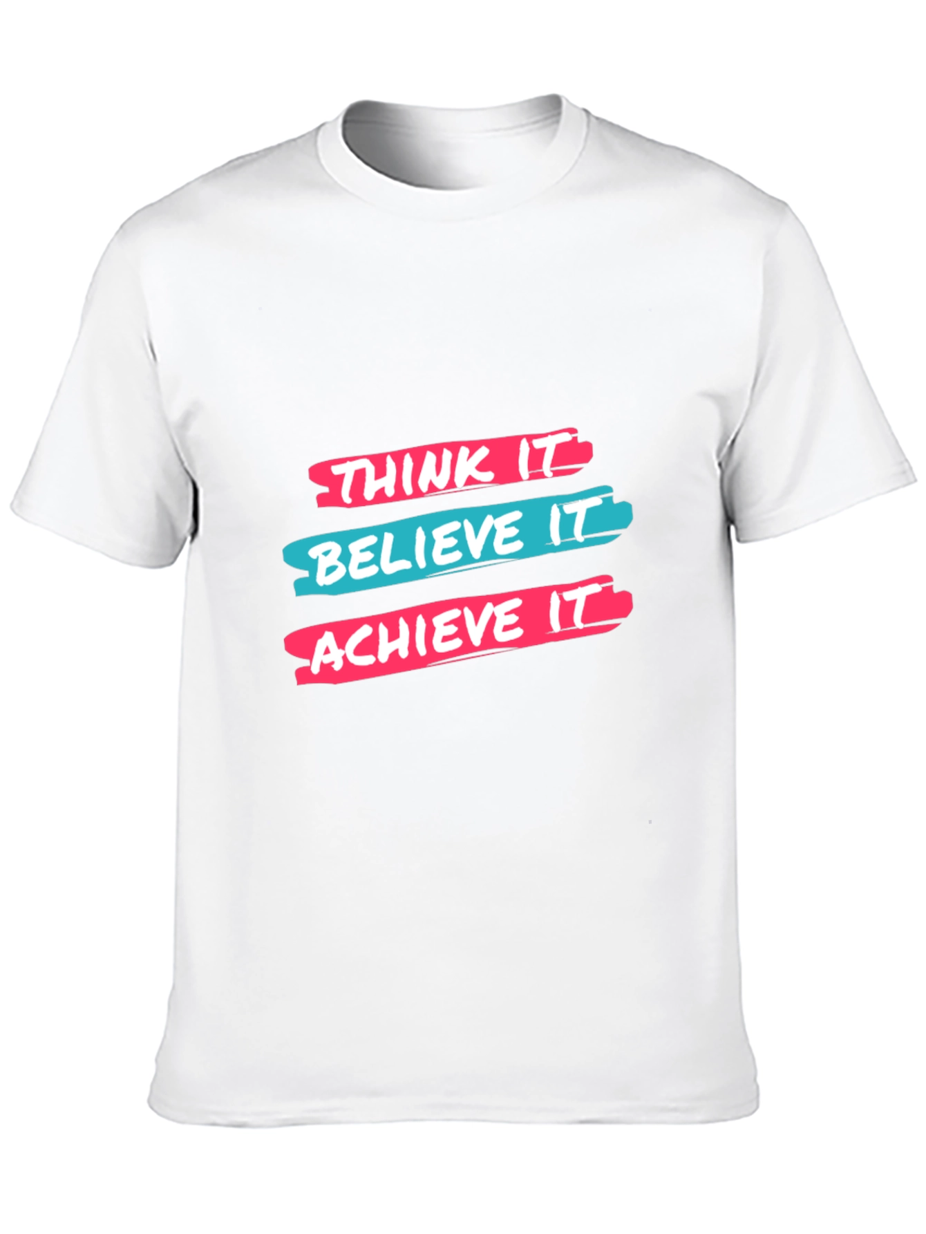 Think It Believe It Achieve It Black T-Shirt