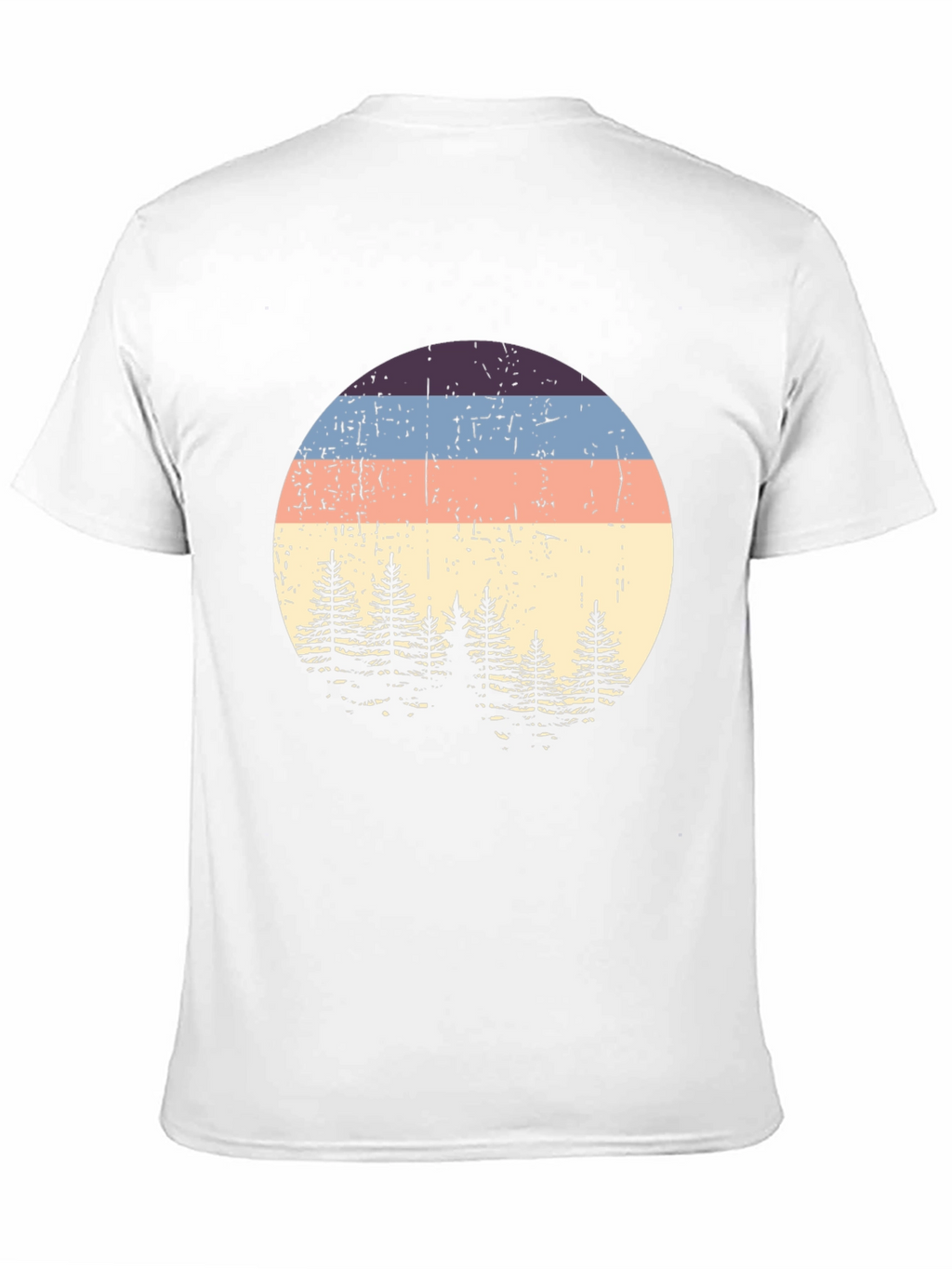 Retro Sunset Pine Tree Graphic Tee
