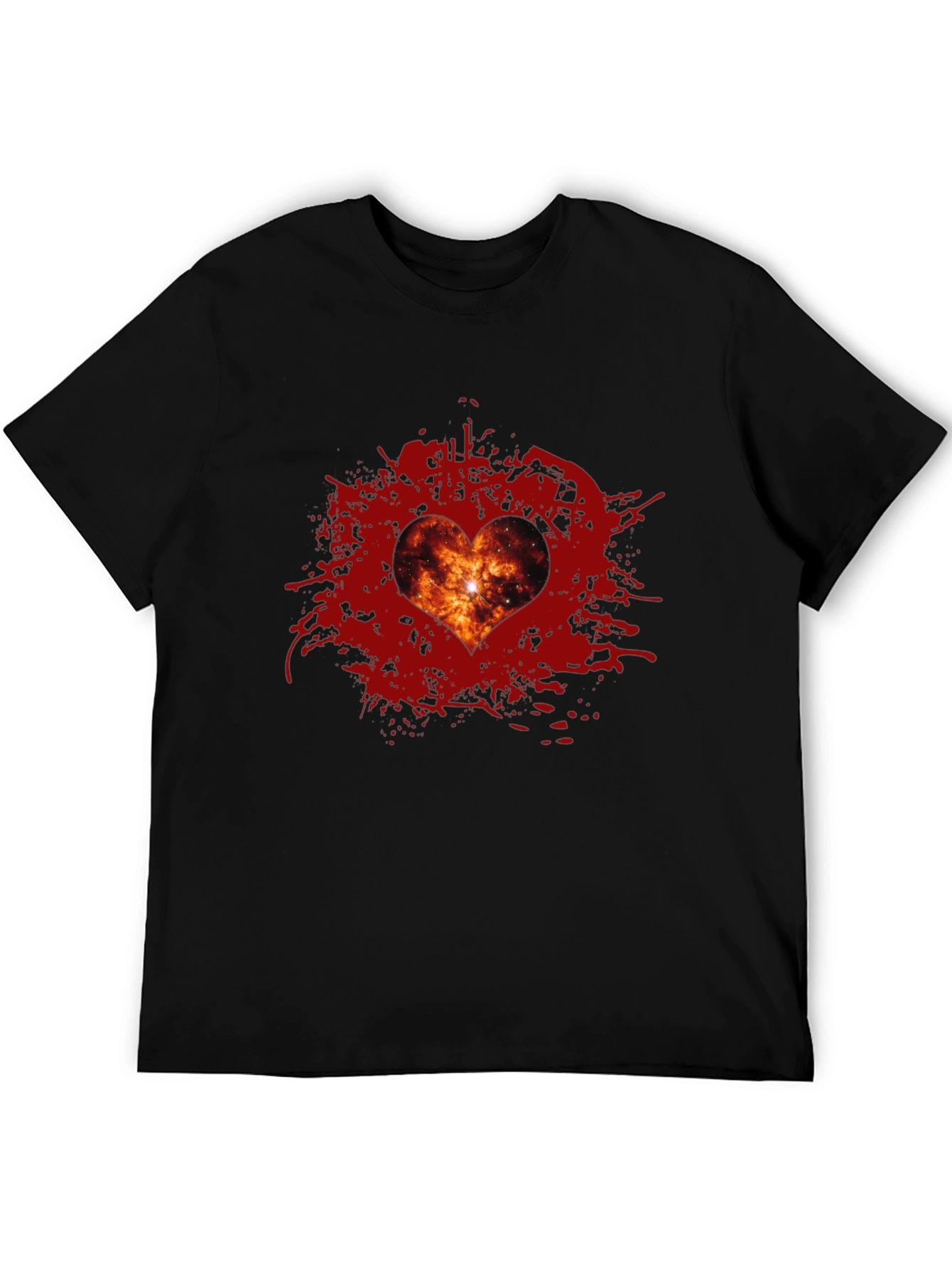 Galaxy Heart T-Shirt - Stylish Graphic Tee