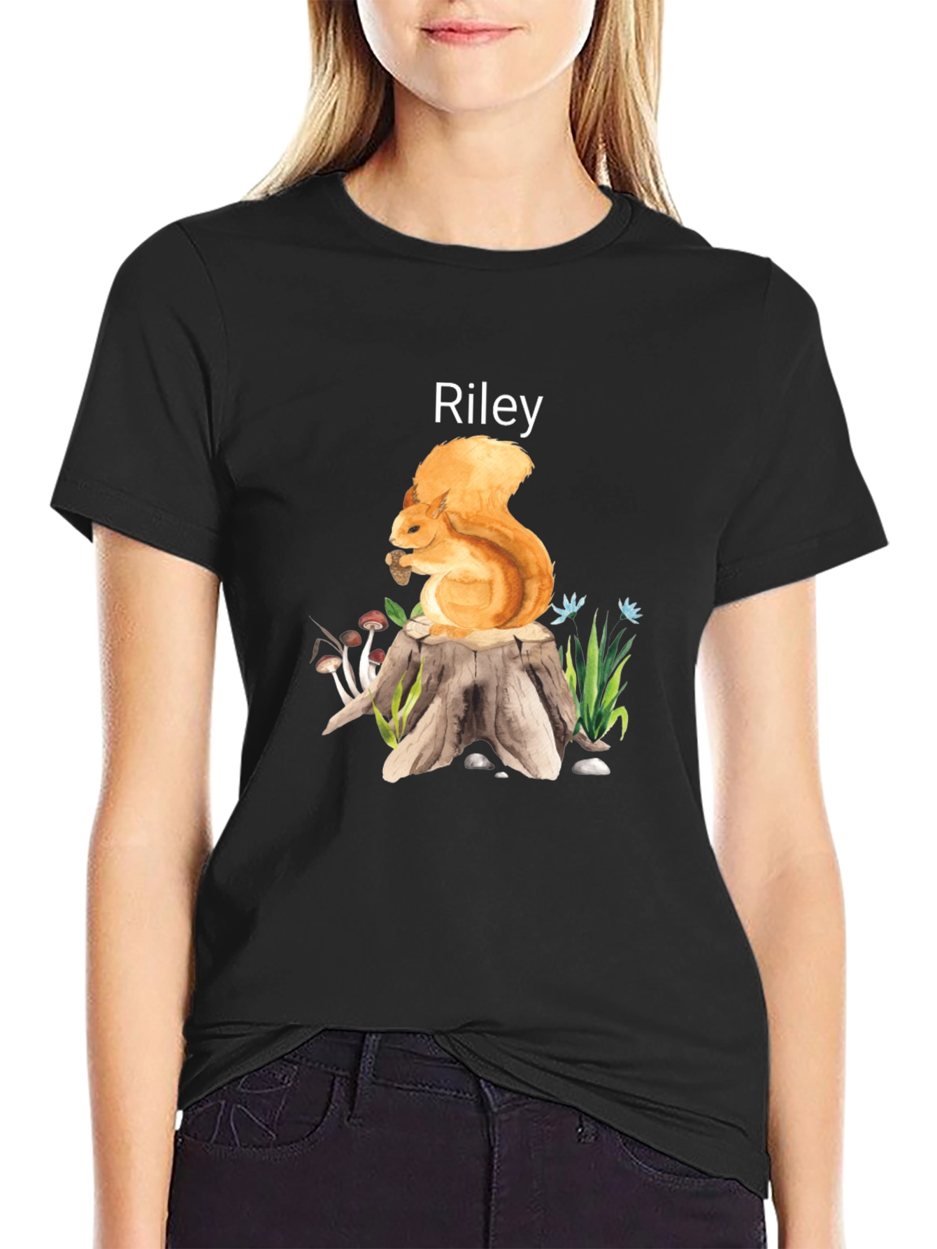 Riley Squirrel Stump T-Shirt