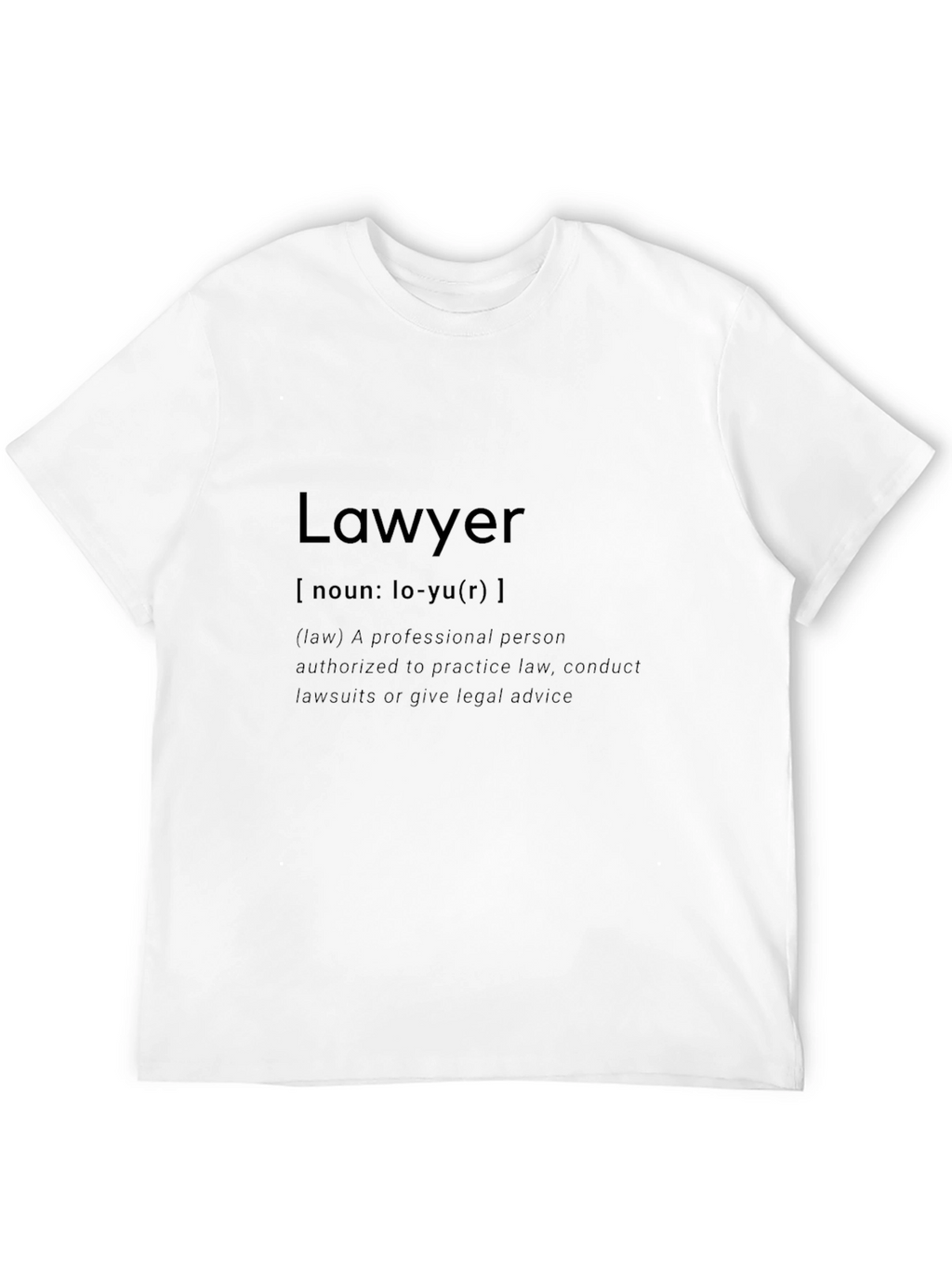 Lawyer Definition T-Shirt - Black Profession Pride