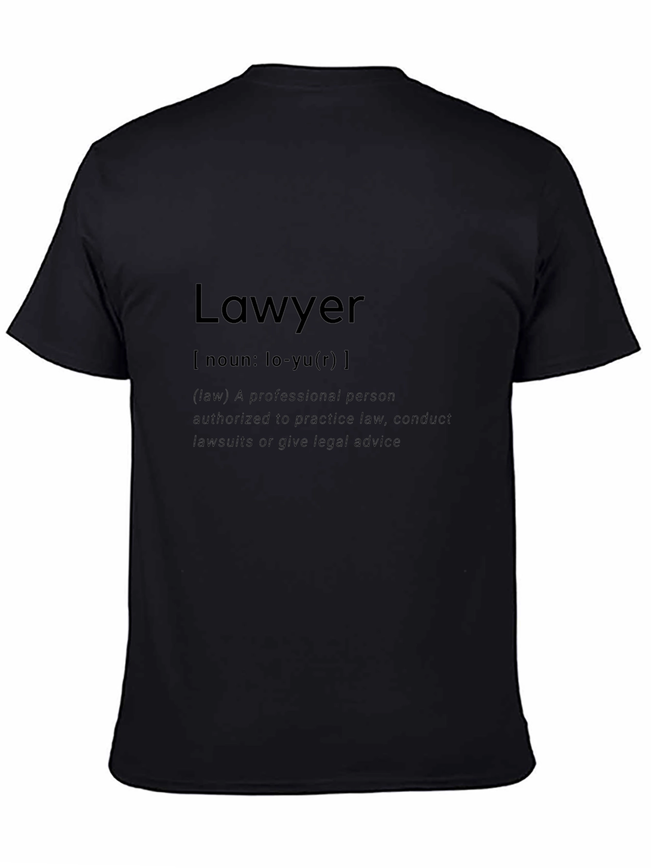 Lawyer Definition T-Shirt - Black Profession Pride