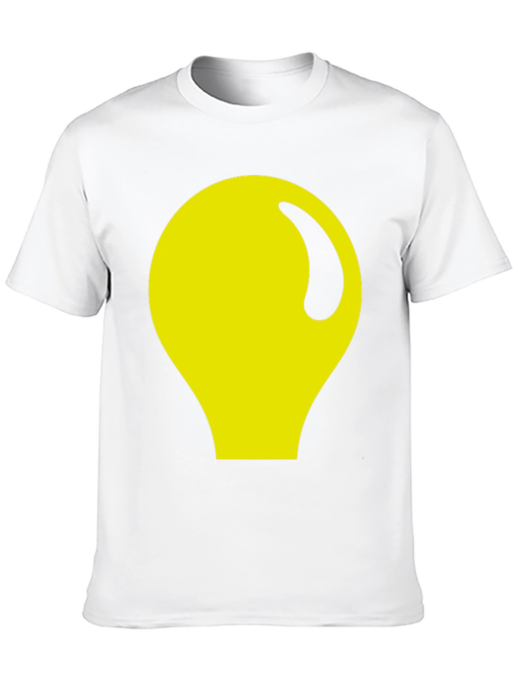 Abstract Yellow Graphic Black Tee