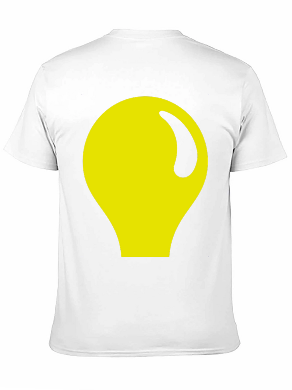 Abstract Yellow Graphic Black Tee