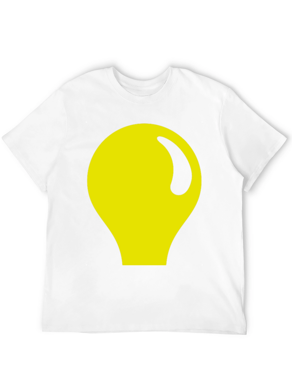 Abstract Yellow Graphic Black Tee
