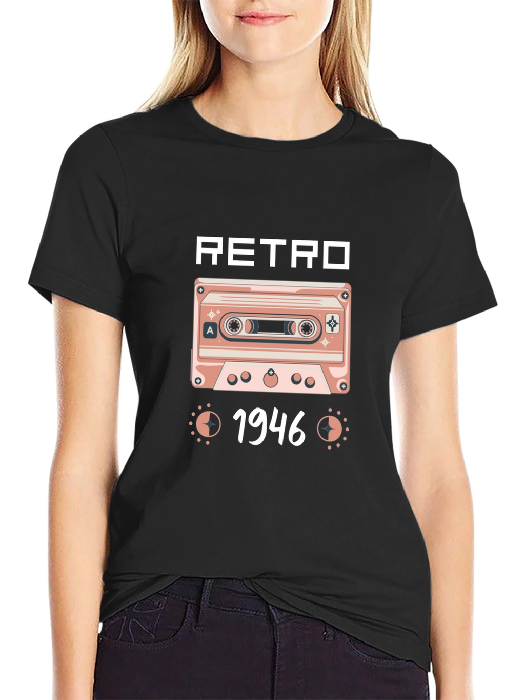 Retro 1946 Cassette Tape Graphic T-Shirt