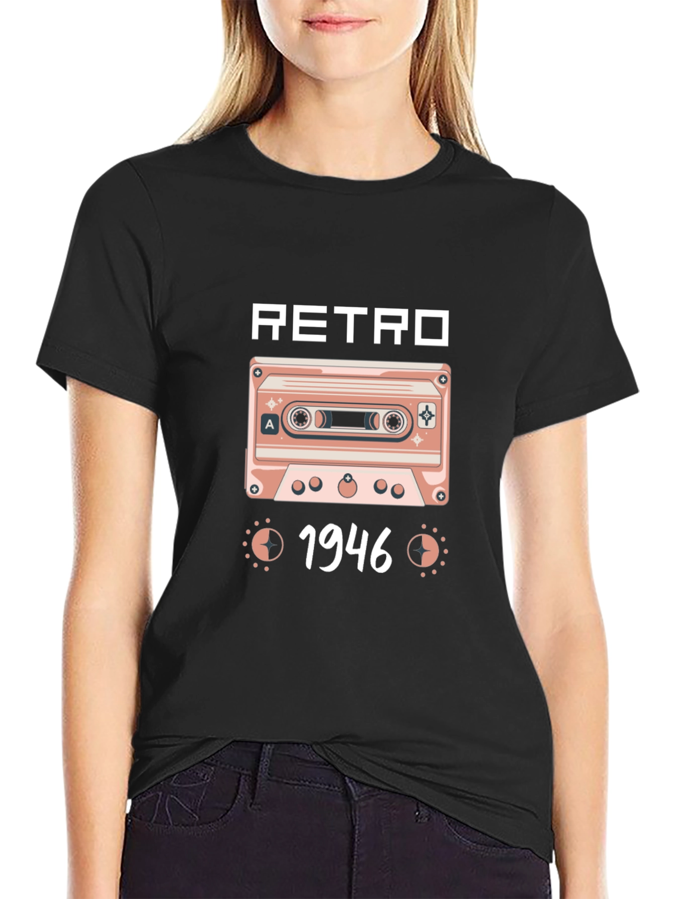 Retro 1946 Cassette Tape Graphic T-Shirt