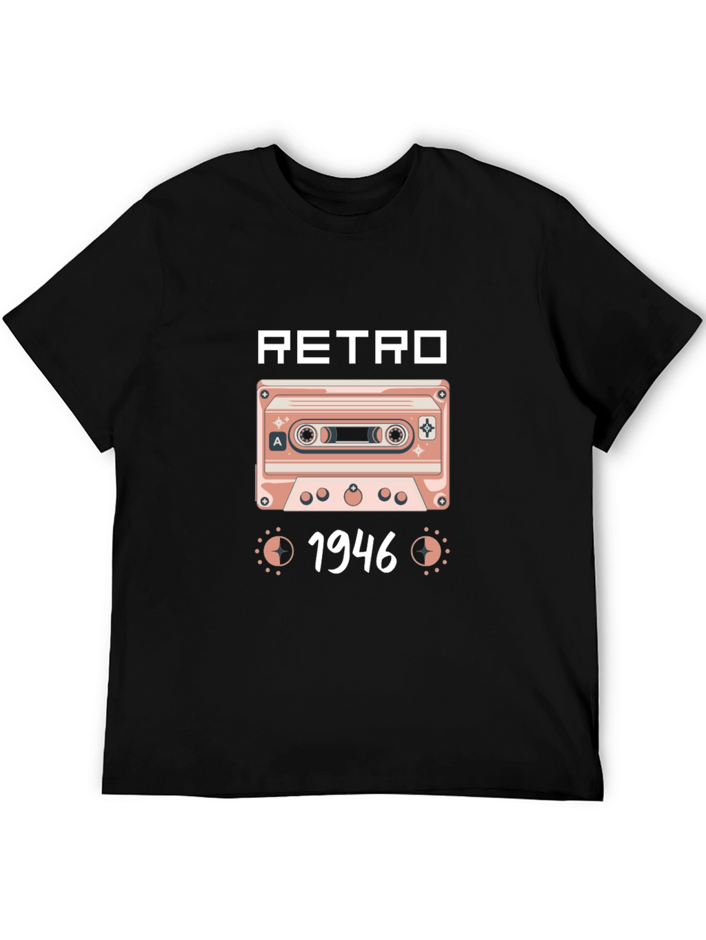 Retro 1946 Cassette Tape Graphic T-Shirt
