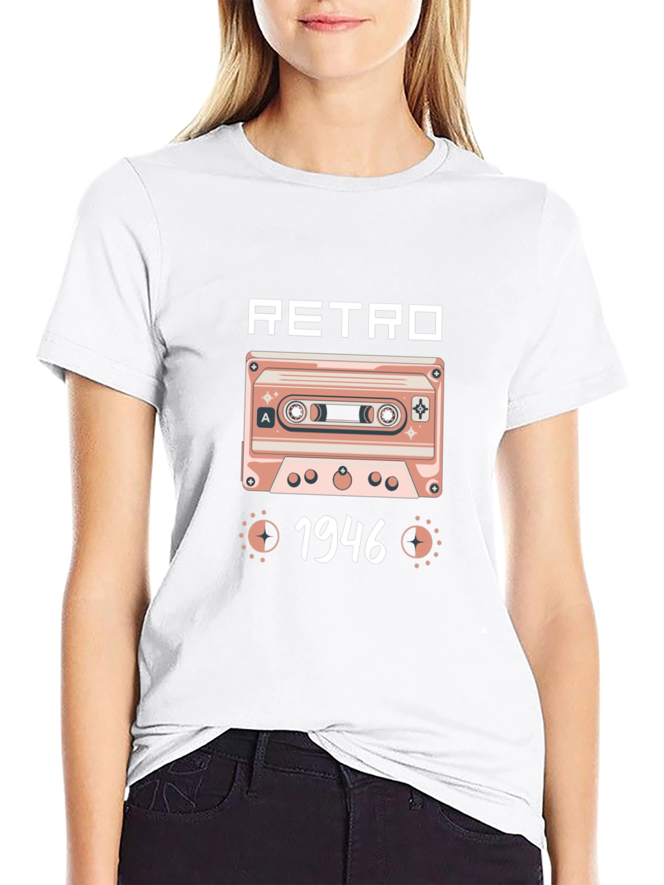 Retro 1946 Cassette Tape Graphic T-Shirt