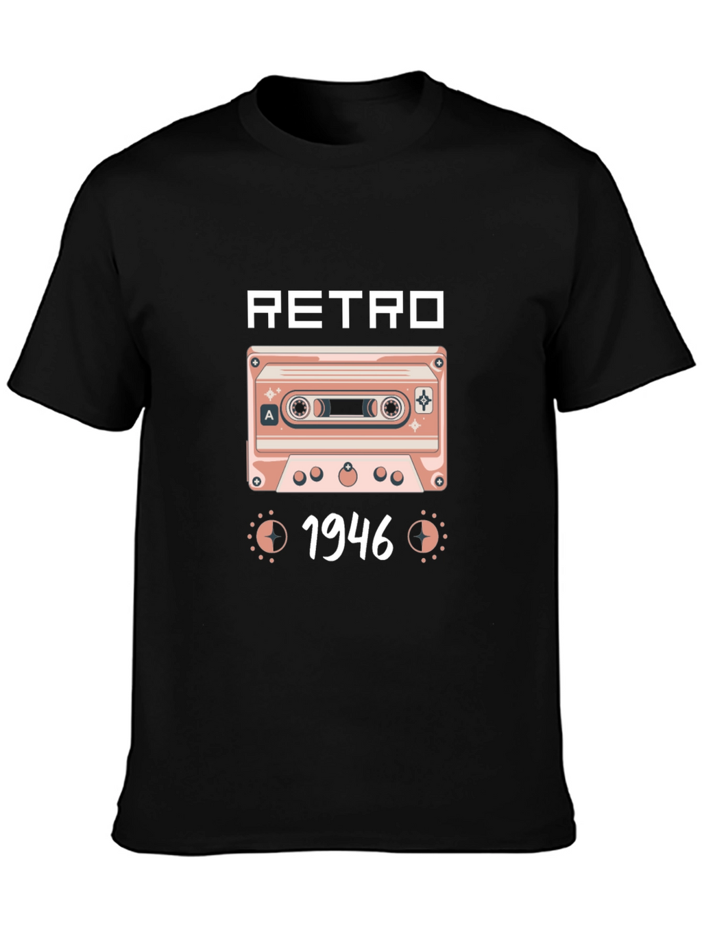 Retro 1946 Cassette Tape Graphic T-Shirt