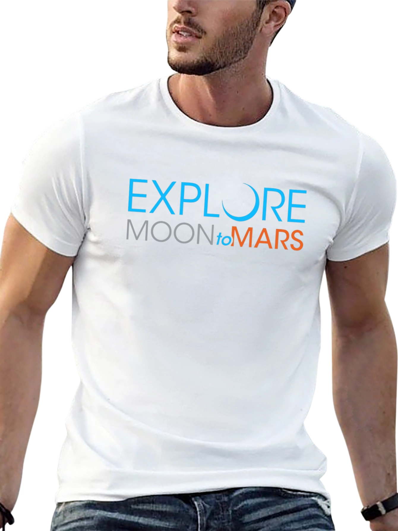 Explore Moon to Mars Graphic T-Shirt