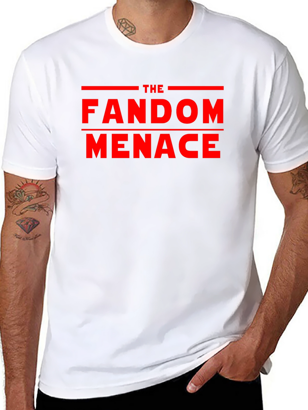 The Fandom Menace Graphic Tee - Bold Statement Shirt