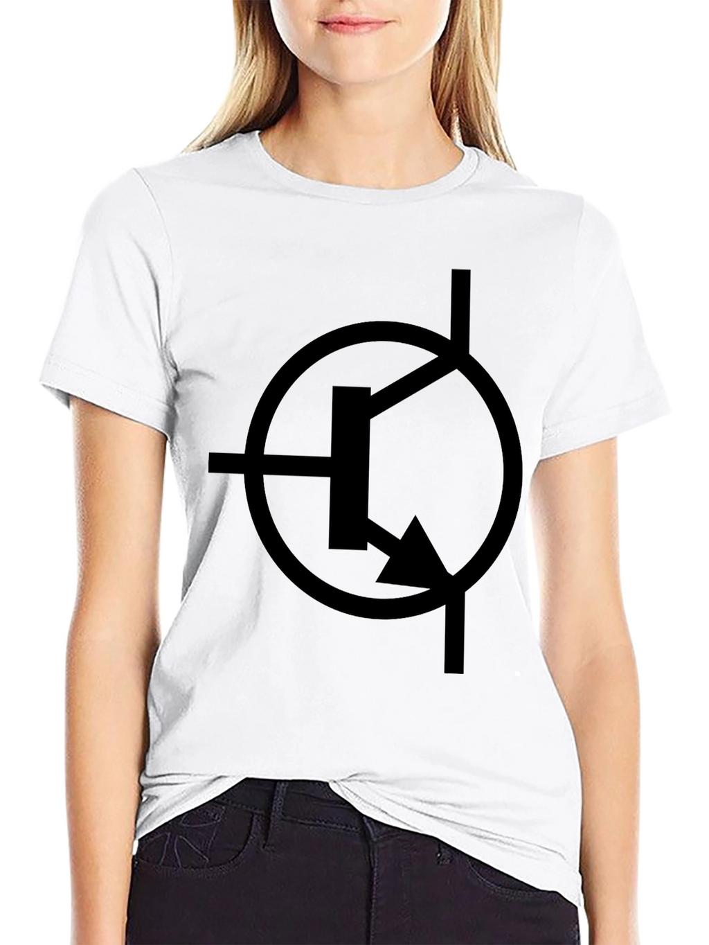 Electronics Circuit Symbol Black T-Shirt