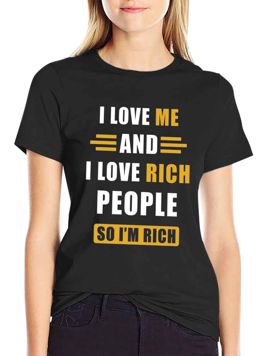 I Love Me & Rich People Graphic Tee