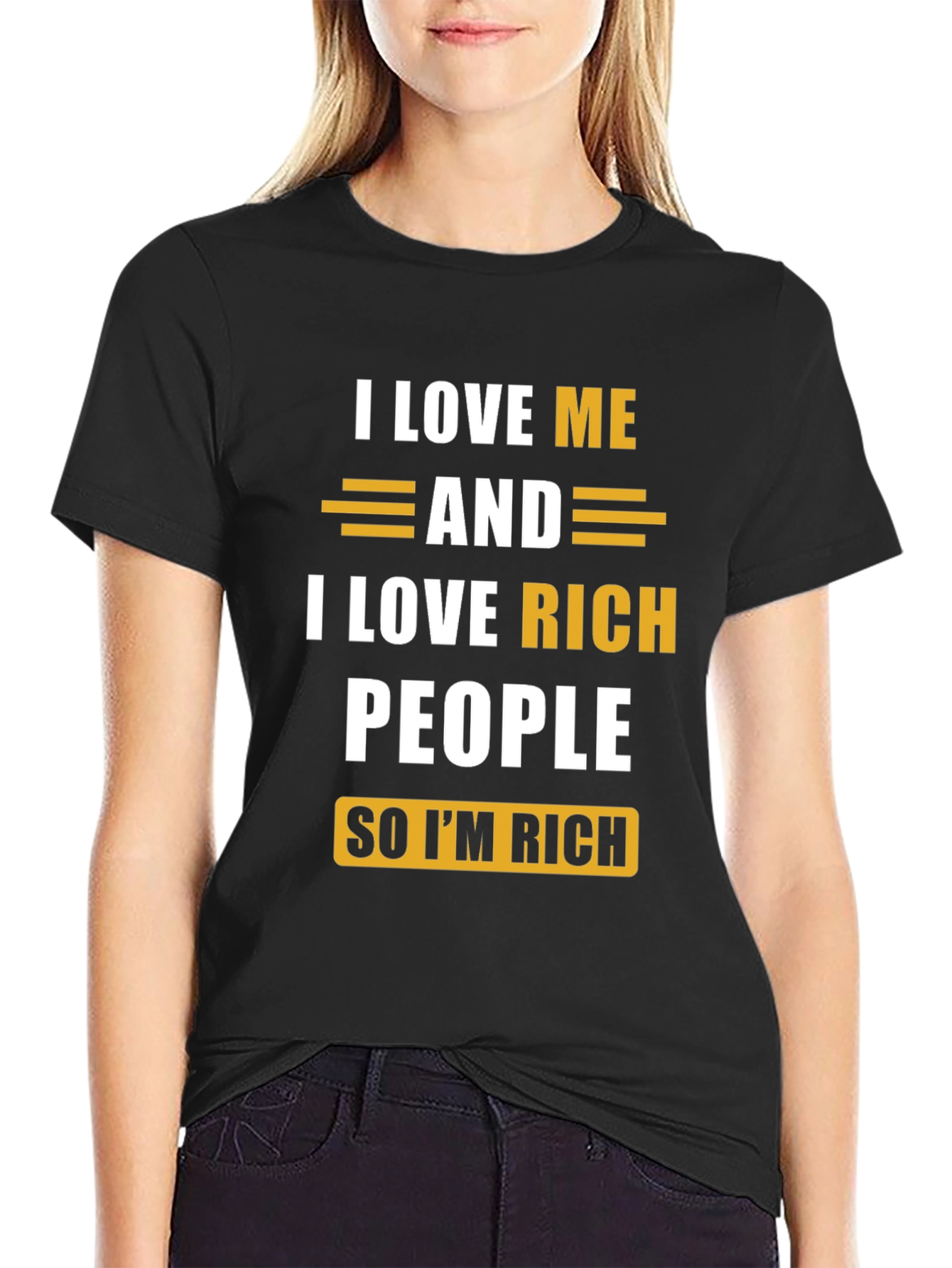 I Love Me & Rich People Graphic Tee