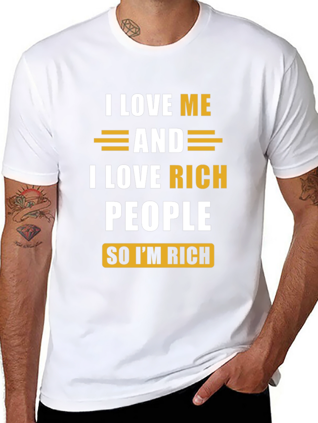 I Love Me & Rich People Graphic Tee