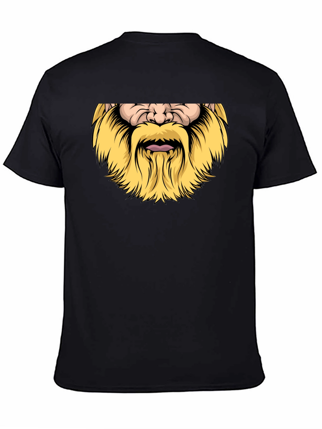 Viking Beard Graphic Black T-Shirt